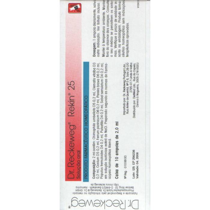 REKIN 25 10 ampolas bebÃ­veis