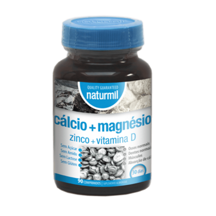 CÃ¡lcio + MagnÃ©sio + Zinco com Vitamina D 90 comprimidos