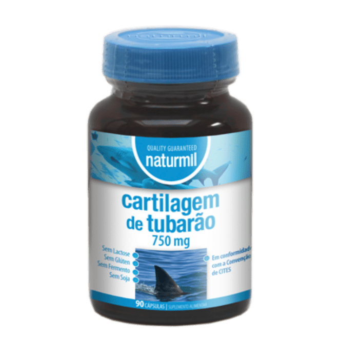 Cartilagem de Tubarão 750mg 90 cápsulas